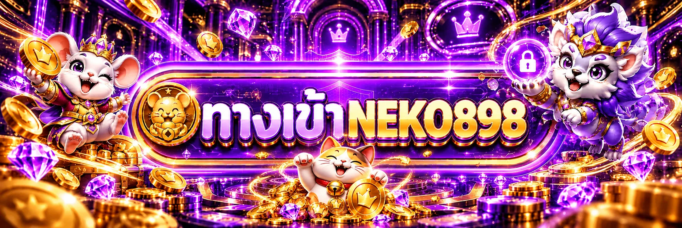 ทางเข้า NEKO898 พร้อมมาสคอตแมวนำโชค